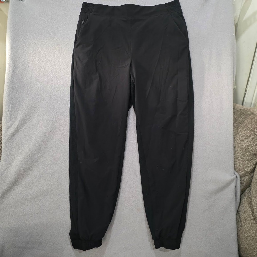 Athleta Trekkie North Joggers Black Hiking Travel Pants Womens 12 Activewear